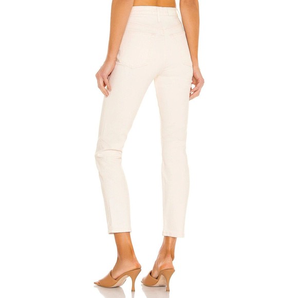 RE/DONE REDONE Originals 90s High Rise Ankle Crop Cream Vintage White Sz 24 / 0 - Picture 10 of 11